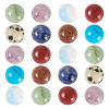 20Pcs Natural & Synthetic Mixed Gemstone Cabochons G-TA0002-76C-1
