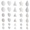 DICOSMETIC 30Pcs 15 Style 304 Stainless Steel Pendants STAS-DC0001-07-1