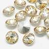 Pointed Back Glass Rhinestone Cabochons X-RGLA-T086-14mm-06-1
