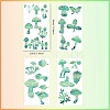 4PCS 2 Styles PVC Stickers Dazzling Color Window Stickers 3D Laser Mushroom Electrostatic Glass Window Stickers JX827A-2