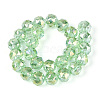 AB Color Plated Transparent Glass Round Beads Strands EGLA-T029-8mm-12T-09-2