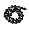 Natural Black Tourmaline Beads Strands G-B094-A12-01-4