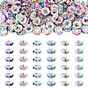 100Pcs Plastic Glass Rhinestone European Beads KY-TADJ0001-02-1