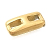 Ion Plating(IP) 304 Stainless Steel Slide Charms STAS-B075-37G-I-2