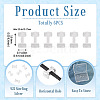 6Pcs 925 Sterling Silver Hollow Initial Beads STER-TA0001-53I-5