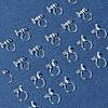 20Pcs 2 Styles Plastic Clip-on Earring Converters Findings KY-FS0001-27-7