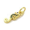 Real 18K Gold Plated Brass Pave Cubic Zirconia Pendants KK-M283-12B-02-2