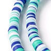 Handmade Polymer Clay Beads Strands CLAY-R089-6mm-T02B-14-7