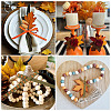2 Rolls 2 Styles Thanksgiving Day Themes Polyester Ribbon OCOR-TA0003-29A-8
