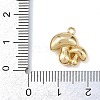 Brass Micro Pave Clear Cubic Zirconia Charms KK-G545-21G-3