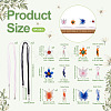 Kissitty DIY Flower and Butterfly Necklace Making Kit DIY-KS0001-34-3