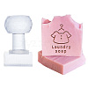 Clear Acrylic Soap Stamps with Big Handles DIY-WH0437-011-1