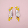 Acrylic Dangle Stud Earrings WGEFE58-02-2