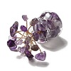 Natural Amethyst Chips Tree Decorations DJEW-Z007-02G-2