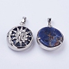 Natural Sodalite Pendants G-K234-C01-2