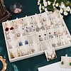 1Pc Linen Jewelry Pendant Necklace Storage Box with 24 Compartments AJEW-SP0001-05-4
