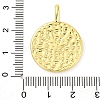 Rack Plating Brass Micro Pave Cubic Zirconia Pendants KK-M021-06G-3