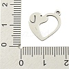 Non-Tarnish 201 Stainless Steel Charms STAS-M015-01P-3