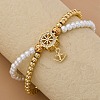 Brass Multi-strand Bracelets BJEW-M056-01G-6