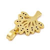 Brass Micro Pave Cubic Zirconia Pendants KK-E108-37G-02-2