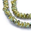 Electroplate Glass Beads Strands X-GLAA-F079-FR09-3