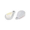 UV Plating Alloy with Mixed Color Glass Rhinestone Pendants FIND-M018-35P-2