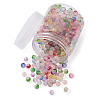 Frosted Spray Painted Glass Beads Strands GLAA-TA0003-10-16