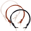 3Pcs 3 Colors PU Leather Adjustable Bag Strap FIND-CL0001-49-1