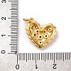 Brass Micro Pave Cubic Zirconia Pendants KK-U033-14G-02-3