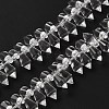 Transparent Glass Beads Strands GLAA-WH0039-48C-1