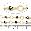 Rack Plating Brass Enamel Link Chains CHC-P012-09G-03-2