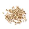 Plated Glass Bugle Beads SEED-R043-10-3