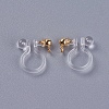 Transparent U Type Alloy Ear Clip X-PALLOY-WH0009-01G-2