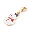 Christmas Themed Alloy Enamel Pendants HJEW-JM00457-01-2