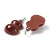 Synthetic Goldstone Pendants G-E135-01P-02-3