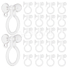 SUNNYCLUE 250Pcs Plastic Clip-on Earring Findings KY-SC0001-70-1