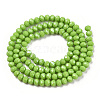 Electroplate Glass Beads Strands EGLA-A034-P6mm-A28-2