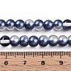 Baking Paint Transparent Glass Beads Strands DGLA-N011-6mm-08-4