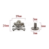 Zinc Alloy Decorative Buttons PW-WG6A501-27-1