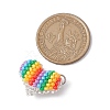 Seed Beads Beaded Charms PALLOY-MZ00367-2