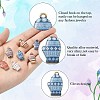 35Pcs 7 Styles Alloy Printed Pendants PALLOY-CJ0002-56-3