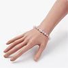 Natural Rose Quartz Stretch Bracelets BJEW-JB02818-3