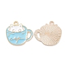 Alloy Enamel Pendants PALLOY-D015-01A-1