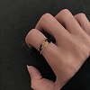 Gold Foil Resin Finger Rings WGDC7A7-03-2