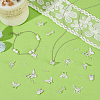 80Pcs 8 Styles DIY Butterfly Jewerly Making Finding Kits FIND-WR0012-21-4
