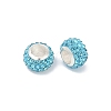 Alloy Rhinestone Clay Pave Beads ALRI-D300-03S-11-2