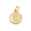 Brass Micro Pave Clear Cubic Zirconia Charms CU-CBA56CE-12G-E-1