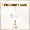 Glass Round Wind Chimes AJEW-WH0270-709A-2