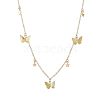 1pc Alloy Butterfly & Star Pendant Necklaces for Women WG64711-09-1