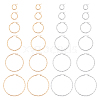12Pairs 12 Style Stainless Steel Hoop Earrings STAS-UN0028-53-1